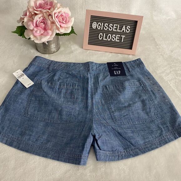 nwt Gap size 10 3" Short Chambray - Picture 7 of 8